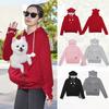 European and American Big Pocket Pet Casual Pullover Sweater Hooded Dog Autumn and Winter Coat Deer Dog Cat