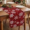 Счастливого Рождества Снежинки Льняная Скатерть Праздничный Декор Зимний Рождественский Кухня Обеденный Стол Скатерти Рождественские Украшения
