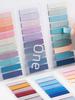 Morandi 60-Color Transparent Sticky Notes - Retro, Self-Adhesive, Compact Index Tabs In Stock