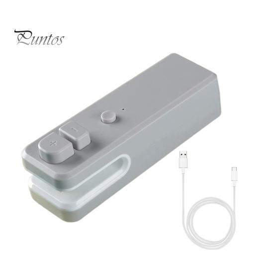 Mini Bag Sealing Machine Food Package Sealer Moisture-proof USB Rechargeable with Cutting Function Freshness-keeping Plastic Bags Snack Bags Sealer