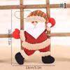 Christmas Tree Decoration Set Plush Girl Christmas Golden Ornaments Angel Xmas Party Keychain Santa Claus Snowman Hanging Decor
