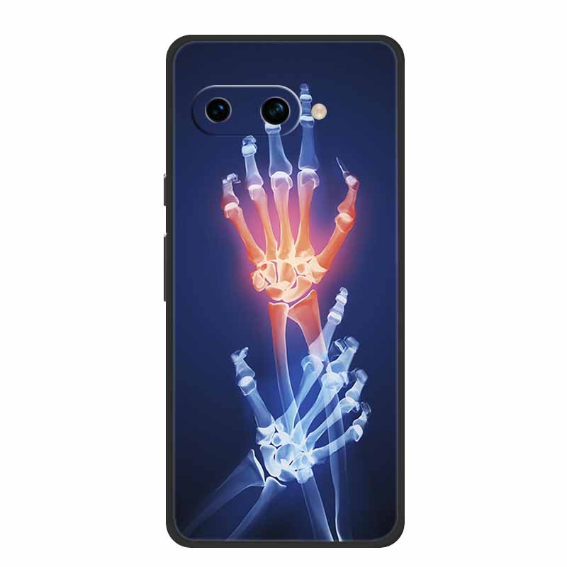 Для Google Pixel 9a Задняя крышка Чехол Ударопрочный Черный Силикон Мягкий ТПУ Чехлы для телефона Для Google Pixel 9a Чехол 9 A 6.3" Funda Capas