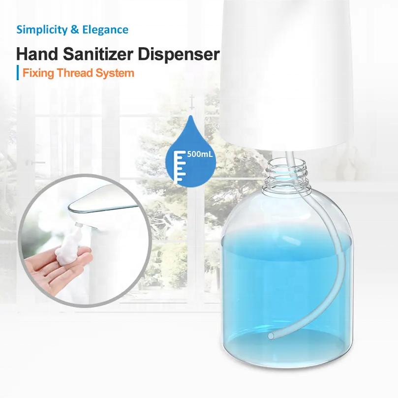 HLK Smart Plastic Hand Sensor Touchless Soap Dispenser Rechargeable Automatic Liquid Foaming Auto Bottle for Bathroom Hospital