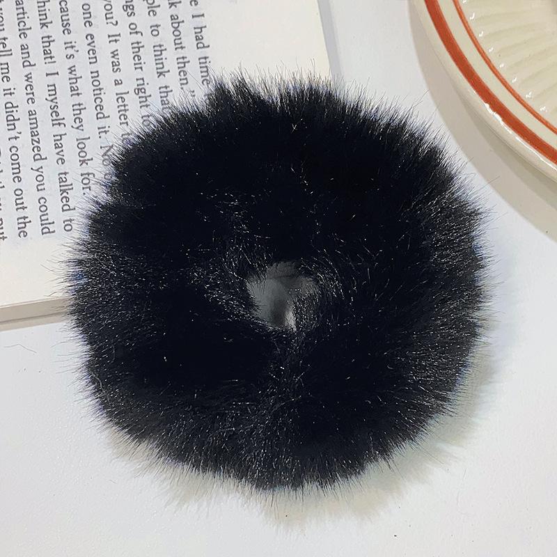 2 шт. Новая красочная пушистая повязка для волос для женщин и девочек, держатель для хвостика, резинка для волос, плюшевая резинка, резинка, модные аксессуары для волос