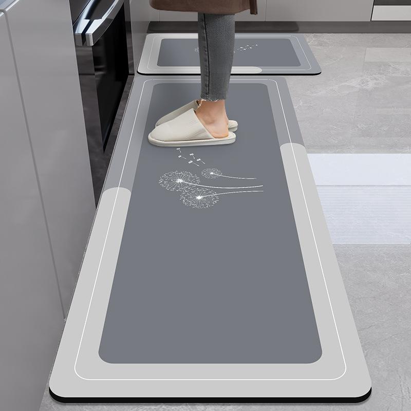 Коврик для пола кухни Diatom Mud Dirty Anti-slip Mat Simple Air-Soaching Water Absorbing Mat Home Easy to Cleaning Long Foot Mat