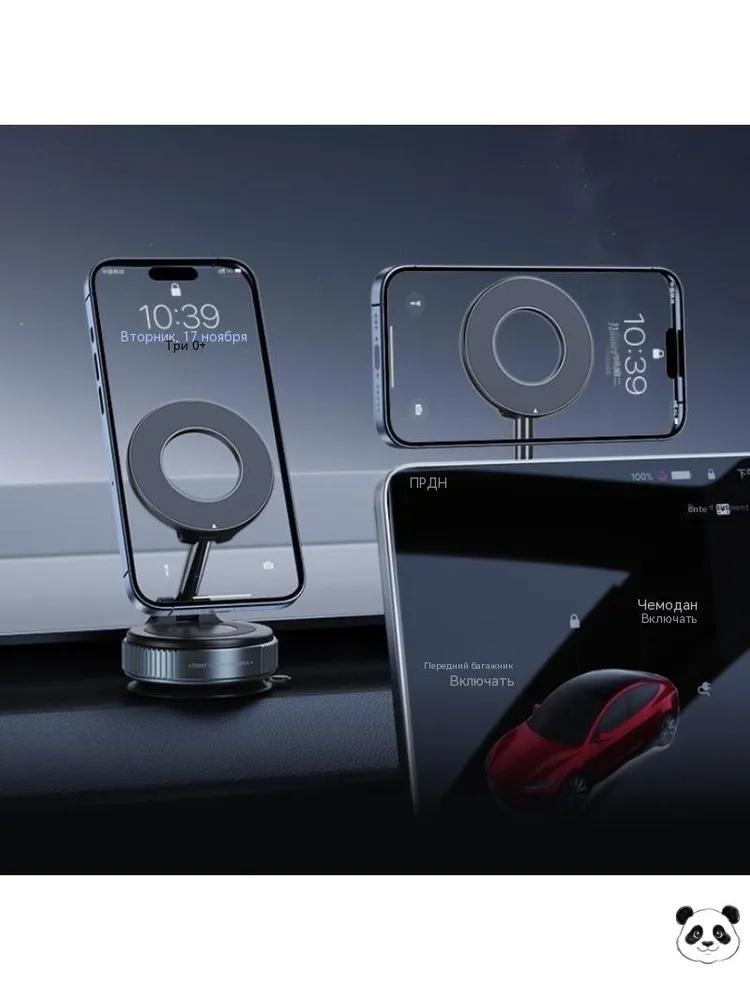 Car Magnetic Phone Holder Air Vent Mount Dashboard Metal Alloy Magnetic Mobile Phone Stand Compatible with Various Smartphones