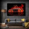 Спортивный автомобиль, Пламя, Картина на холсте, абстрактные постеры и принты, настенные панно для гостиной, украшения дома, подарки