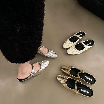 Летние женские мюли, тапочки, обувь, модные, с закрытым носком, слипоны, шлепанцы, повседневные, уличный стиль, обувь на плоской подошве