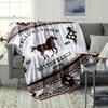 Vintage Bohemian Throw Flannel printed blanket suitable for all seasons suitable for living room office sofa and travel