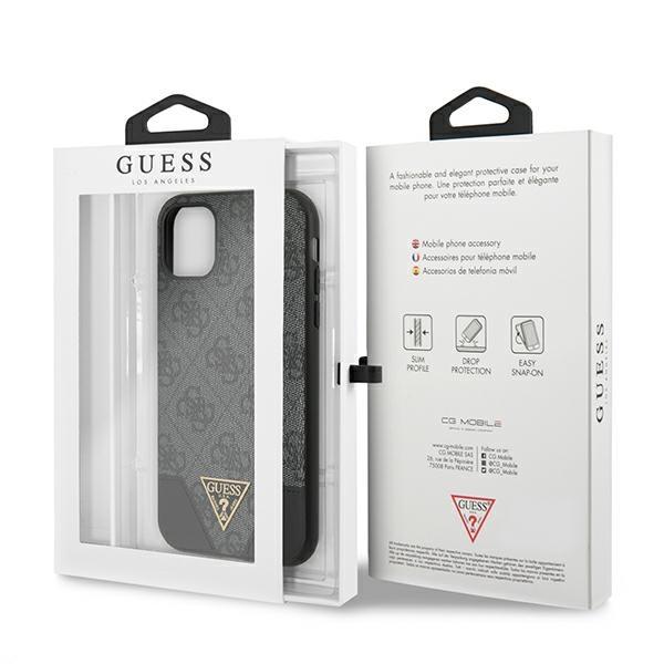 Guess Guhcn61Pu4Ghbk Iphone 11 6,1 / Xrszary/Grey Hardcase 4G Triangle Collection