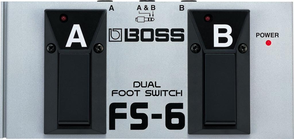 BOSS Dual Footswitch for and Latching and Momentary Compact FS-6 Guitar, Bass, Amplifiers, Effects, Switching,