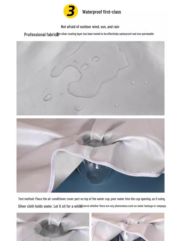 Защитный чехол для наружного блока кондиционера - Устойчивый к дождю и солнцу, Пыленепроницаемый для центральных блоков Haier, Midea, Gree