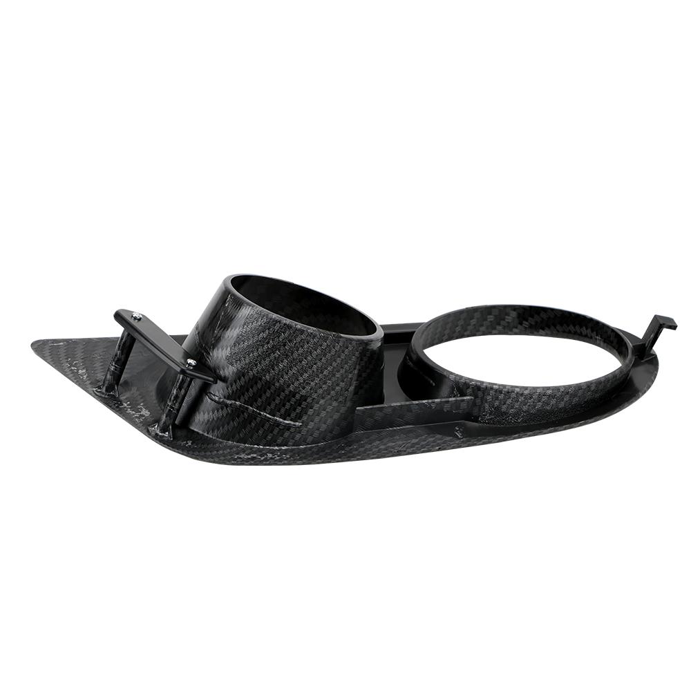 2X Front Bumper Fog Light Cover For BMW E46 M3 2001 2002 2003 2004 2005 2006 Car Dual Hole Surround Air Duct Grille Racing style