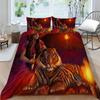 2023 New Style Animal 3D Printing Adults Bedclothes Comforter Duvet Cover Tiger Pattern Bedding Set Pillowcase King Size Double Size