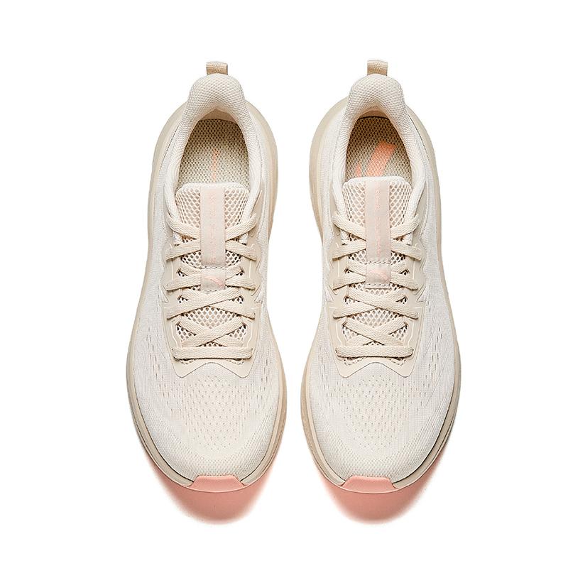New Anta Anti-Slip And Wear-Resistant Breathable Low-Top Casual Running Shoes Women's Beige 922515514-2