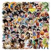Водонепроницаемые наклейки-граффити Dragon Ball & One Piece - Набор 50/100 шт. для украшения телефона, холодильника, багажа, блокнота и дневника