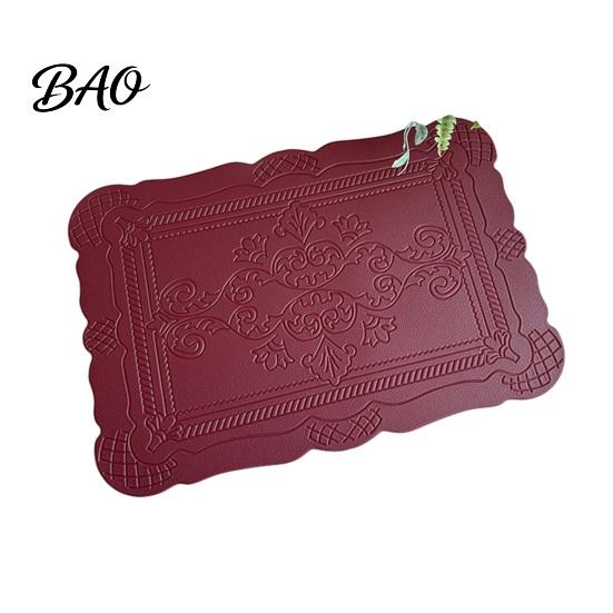 Spill Resistant Placemat Placemat, Waterproof Heat Dinner Table Mats, Non-Slip Non-slip Embossed Decorative Kitchen for Dining Mat
