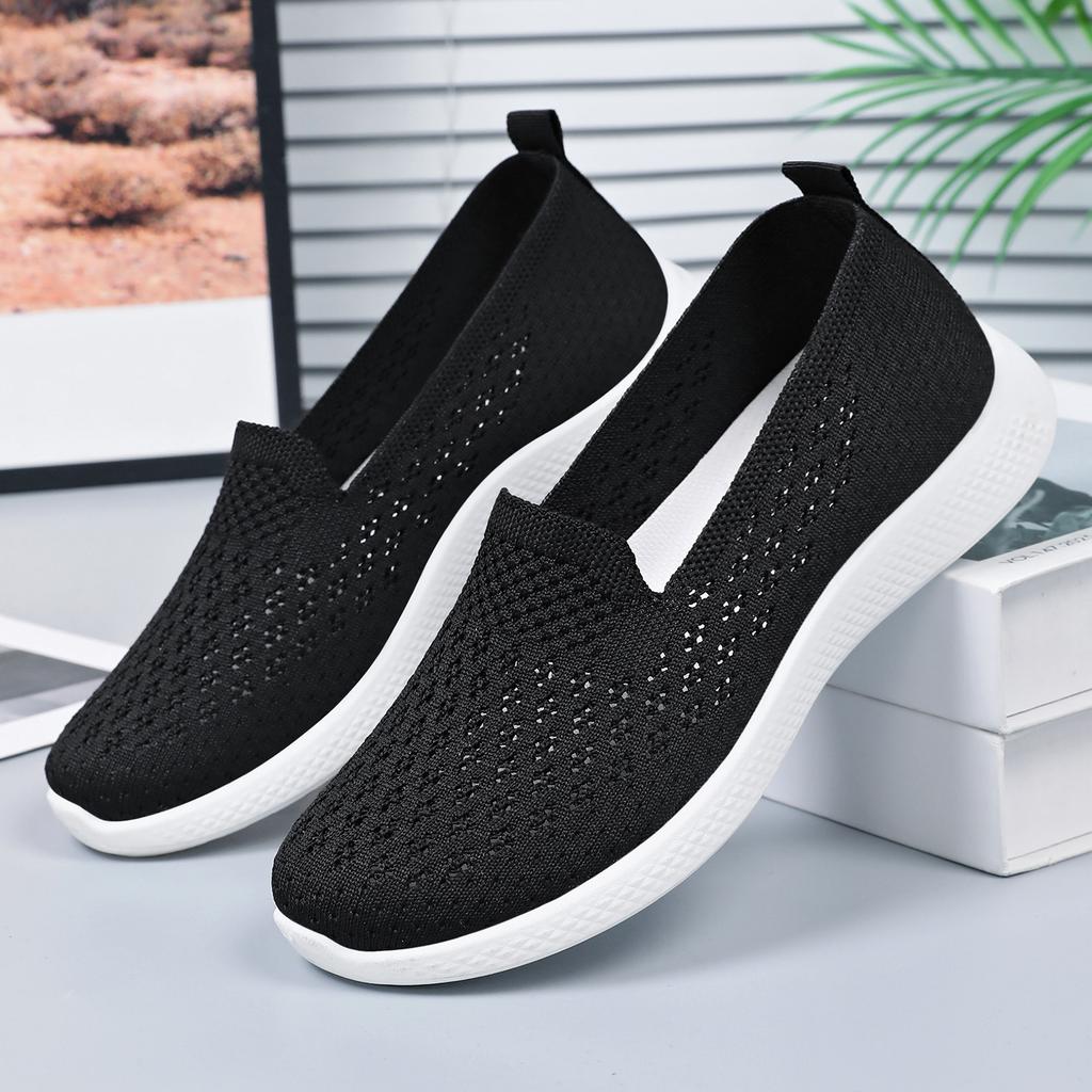 Shoes Women's Shoes Versatile Casual Shoes Summer Shallow Mouth Medium Flat Bottom Casual Single Shoes Cloth Shoes
