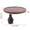 Cup Holder Eating Tray Table Easy Installation 360° Rotating Stable  Wooden Car Cup Holder Tray for Most Cup Holders