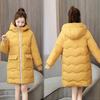 Winter New Thickened Down Coat Padded Women's Mid Length Casual Loose Hooded Women Warm Padded Jacket