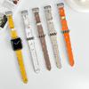 Кожаный ремешок для Apple Watch band 45мм 41мм 44мм 40мм 49мм 42мм Браслет-ремешок в стиле 'бабочка' iWatch Ultra 9 8 SE 7 6 5 4 3