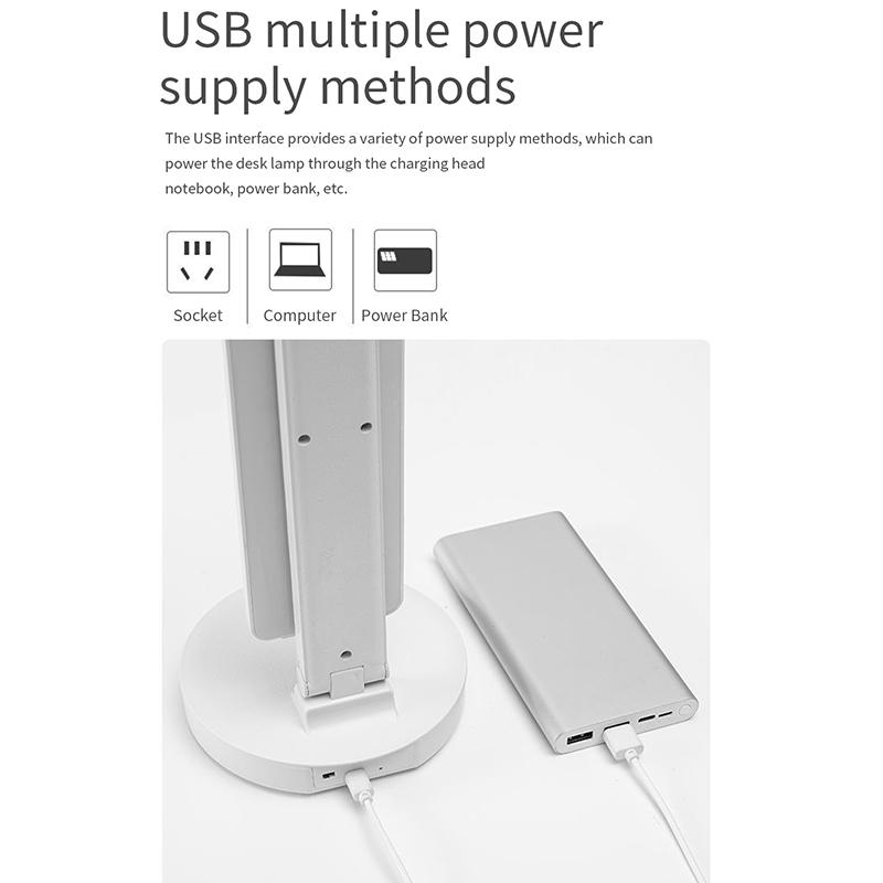 Энергосберегающая USB двойная лампа-прищепка светодиодная складная лампа для чтения настольная лампа для учебы
