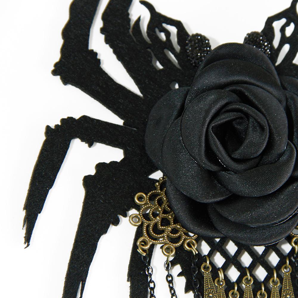 Halloween Party Spider Tassel Top Hat Hair Accessories Hairpin Goth Black Ball Annual Meeting Headgear Fj-43-1