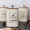 Набор банок для хранения чая, кофе и сахара в винтажном стиле — для кухни в стиле кантри, чтобы содержимое оставалось свежим.
