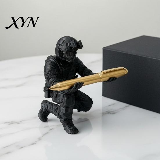 Прочная 3D-печатная фигурка Солдата, Держатель для ручек и карандашей, Подставка для стола, Тактическая модель, Декор, Подставка для демонстрации, Креативный держатель, Военные украшения