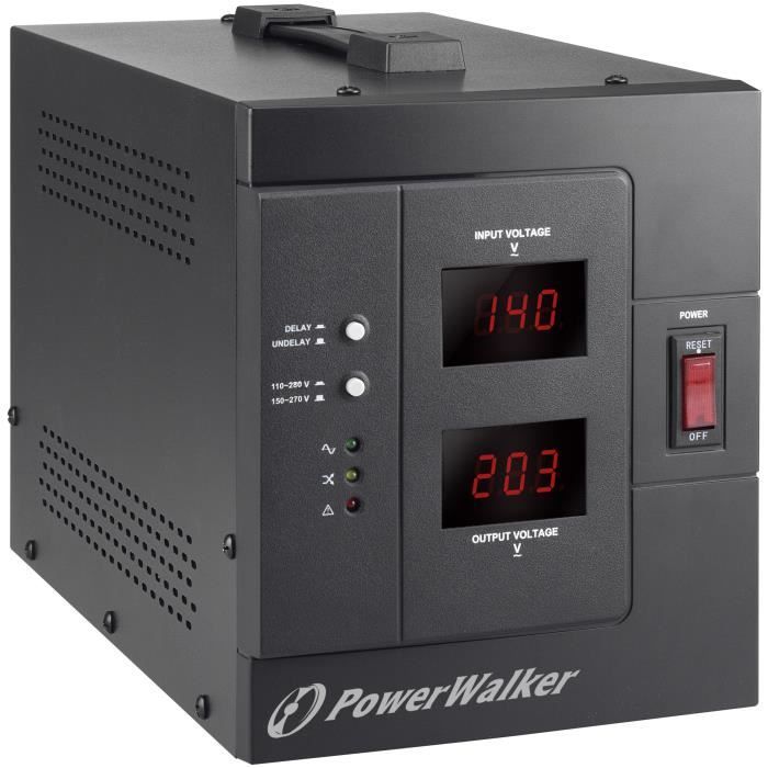 PowerWalker AVR 3000 SIV FR, 110-280, 3000 VA, 2400 W, 1 sortie(s) CA, Terminal, 95%