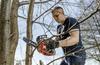 PETROL CHAIN SAW 25CM 1.0KW - DED8719