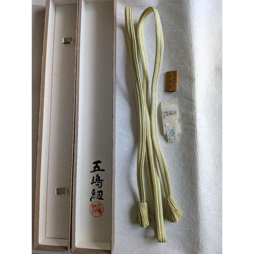 Used Goshima cord obijime pure silk Japanese accessories