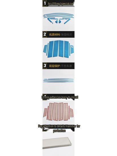 Cavalier Window Trim & Body Glass Anti-Scratch Decorative Sticker for 19 Models