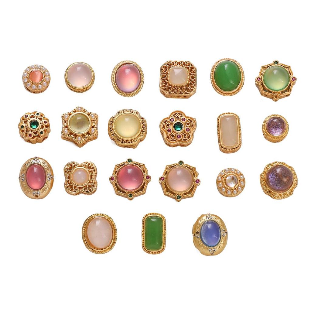 Медный песок, золото, полая перегородка, бусина для изготовления ювелирных изделий своими руками, аксессуары для рукоделия