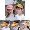 Toddler Sun Protection Cap With Breathable Polyester And Curved Visor For Outdoor Travel And Cycling