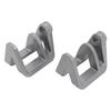 2Pcs Boat Bumper Clips Quick Release for Binding Nylon Fiberglass Pontoon Holders Rope Accessories Silver