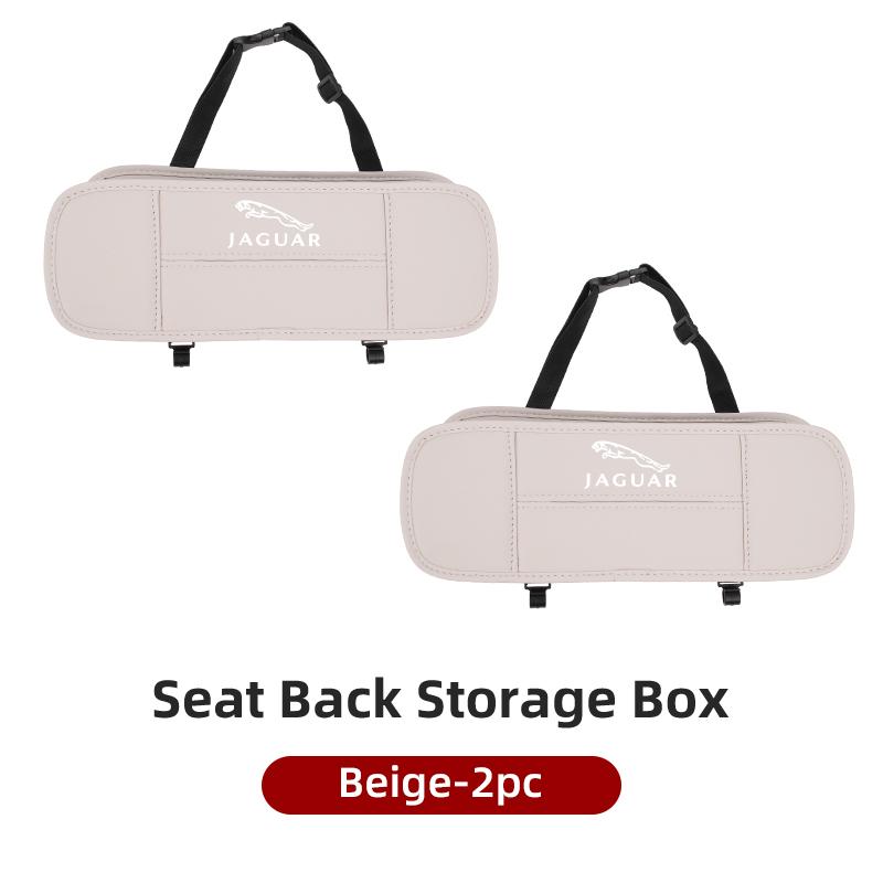 Car Seatback Organizer Tissue Storage Box Cup Holder Accessories For Jaguar XF XJ XE S-Type F-Type X-Type F-Pace I-Pace E-Pace X NN70