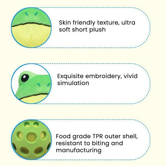 Игрушка для собаки Плюшевая лягушка Интерактивная пищащая лягушка Игрушка для питомца Устойчивая к укусам Игрушка для жевания Спутник от скуки Игрушка для маленьких и больших собак Щенков
