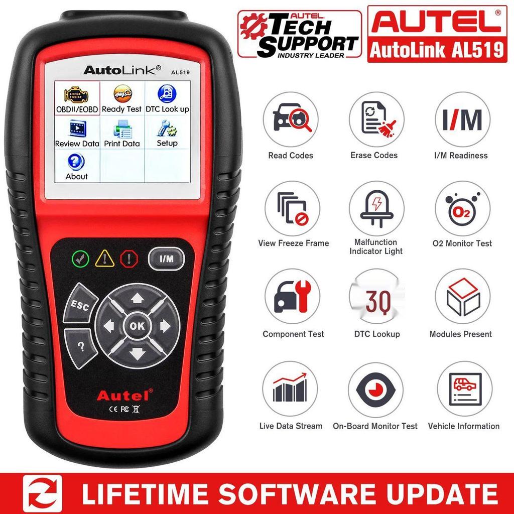 Genuine AutoLink AL519 OBDII/EOBD Scanner, Overseas Upgrade Version from Autel.