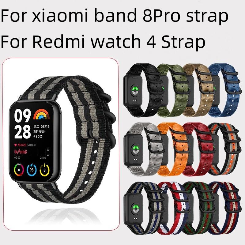 Нейлоновый спортивный ремешок для Xiaomi band 8pro Redmi Watch 4 ремешок аксессуары для браслета