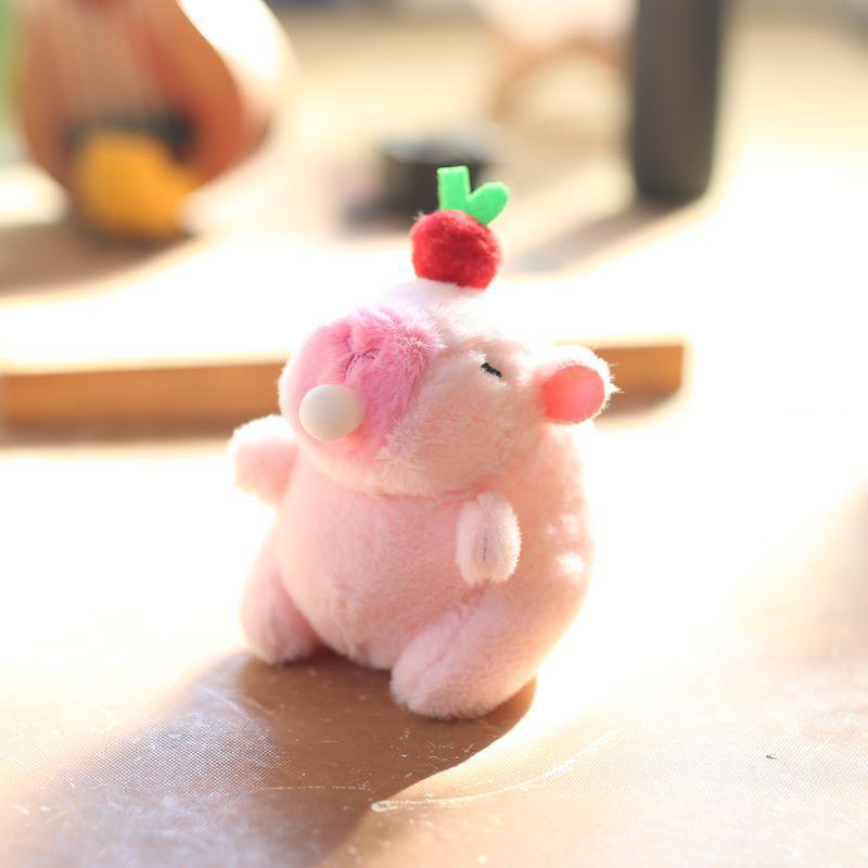 Cute Bubbles Will Make You Call Kapibala Pendant Plush Toys Doll Bag Hanging Keychain