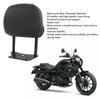 Luocute Motorcycle Rear Passenger Enhanced Comfort with Stylish Look and High Stability Backrest Pad Cushion Compatible with Kawasaki Eliminator 500