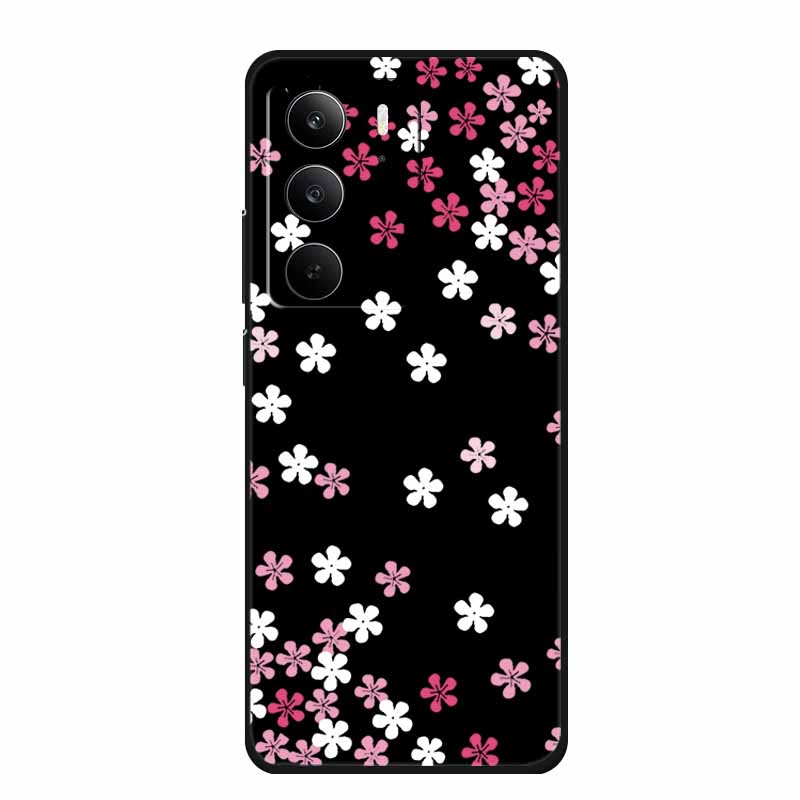 Для Realme Narzo 80 Lite 5G Чехол Narzo80 Lite Чехол Мультяшный Кот ТПУ Черный Силикон Мягкий Чехол для Телефона Для Realme Narzo 80Lite Funda