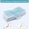 Эргономичная подушка с эффектом памяти для поддержки шеи и шейного отдела позвоночника, регулируемая эргономичная контурная поддерживающая подушка для шейного отдела позвоночника, медленный отскок