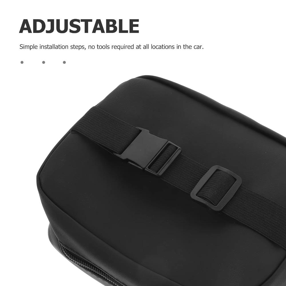 PU Leather Car Napkin Holder Multifunctional Backseat Tissue Case Car Tissue Box  Sun Visor
