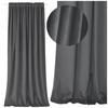 Ready-made velvet curtain with thick grey frog tape, blackout