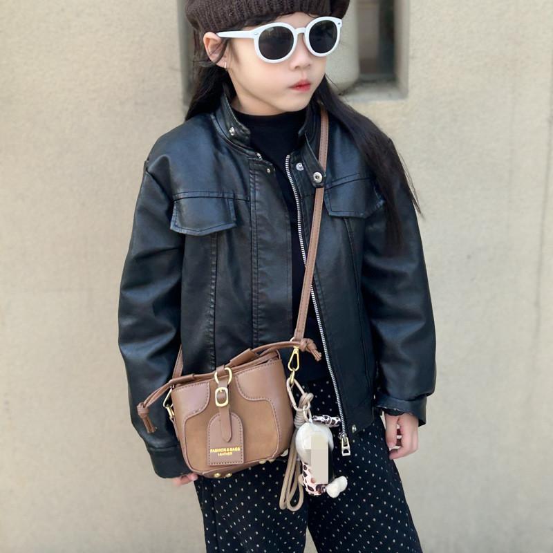 Pendant Cute Pu Material Children Shoulder Bag Suitable For Matching Daily