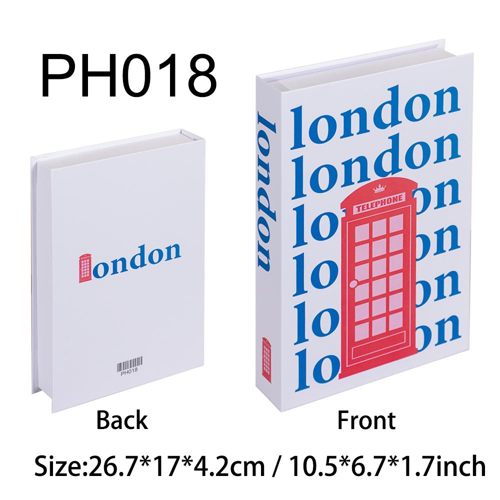 New York Paris London Series Luxury Fake Book Decoration Remote Control Storage Box Fashion Coffee Table Decoration Accessories