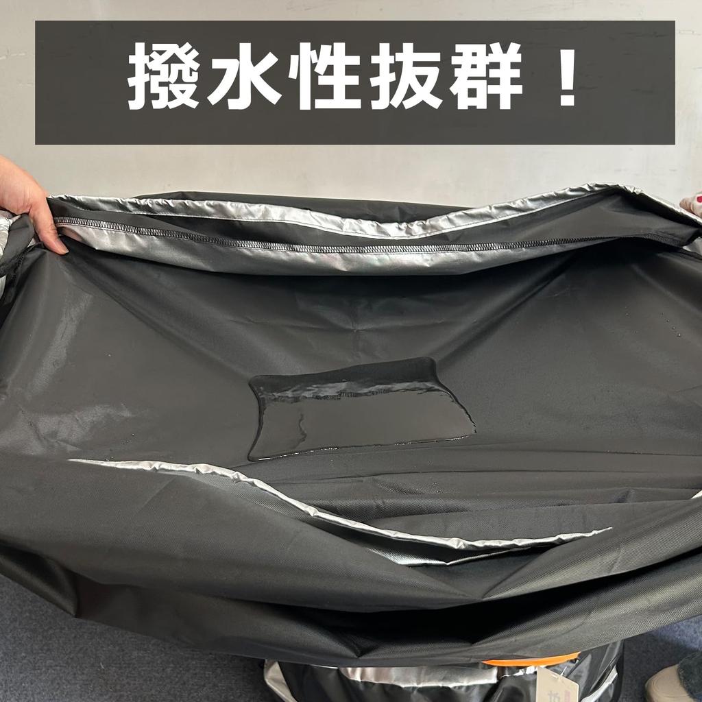 Set of 4 Tire Covers and Storage 420D Heavyweight Silver with Waterproof and Dustproof Tire Storage UV and Durability Tire Tote Bags Bags, Fabric,