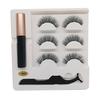 3 пары магнитных 3D накладных ресниц, жидкая подводка для глаз, пинцет, набор для наращивания ресниц